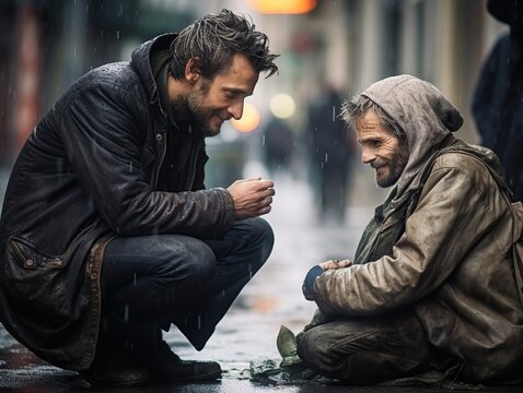 Beggar's day photography , Homeless help 