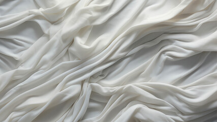 Close up of white fabric texture background.
