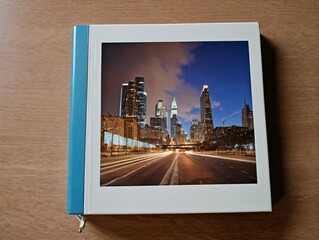 A Book With A Picture Of A City