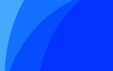 Abstract curved lines, modern minimalist blue background