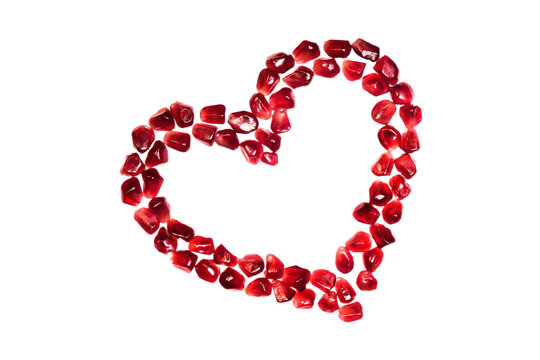 red heart  isolated on white background