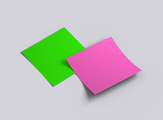 Editable 8x8 in square flyer mockup to present your design. 3d render