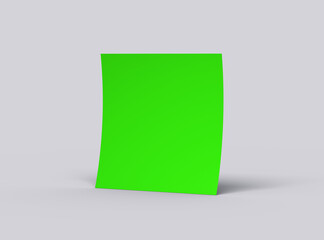 Editable 8x8 in square flyer mockup to present your design. 3d render