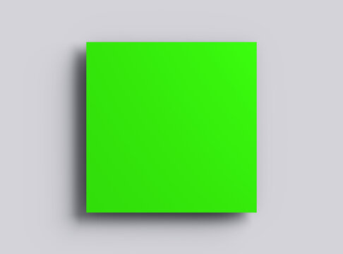 Editable 8x8 in square flyer mockup to present your design. 3d render