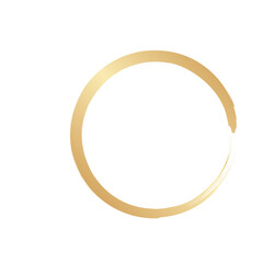 gold circle decoration