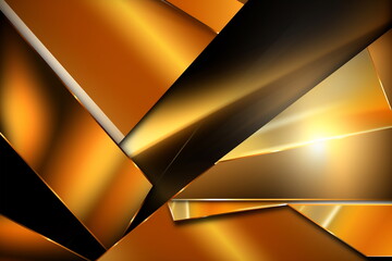 Abstract golden black background. Geometric design element. Beautiful illustration.