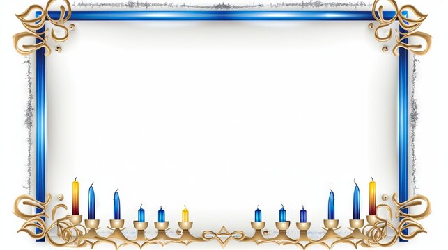 Hanukkah background with copy space