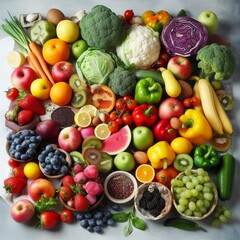 fresh fruits and vegetables a complete balanced diet