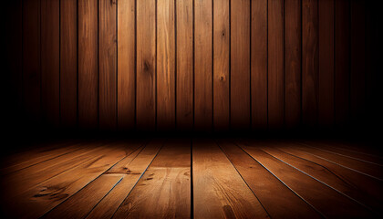 Brown wood texture background. The wooden panel has a beautiful dark pattern, and hardwood floor texture. - obrazy, fototapety, plakaty