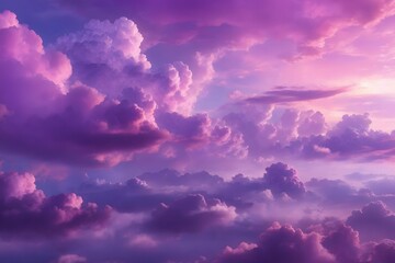 Purple Sky Clouds Background, Purple Clouds Background, Generative Ai
