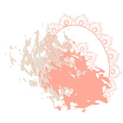 abstract vector indian textured blots paint modern background