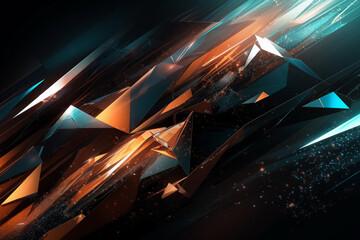 3D rendering of abstract technology concept background.Futuristic shape.