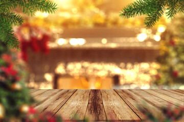 Fototapeta na wymiar christmas bacground or plank of free space for your decoration. 