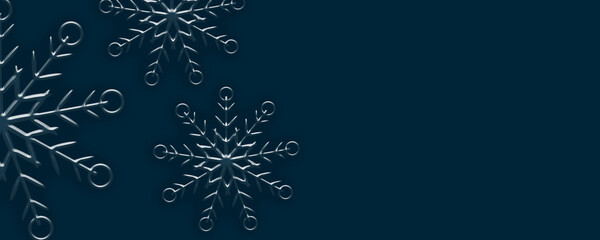 white snowflake on a blue background close up