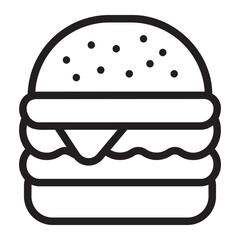 burger line icon