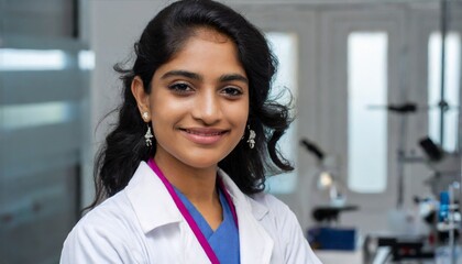portrait of female doctor in hospital
