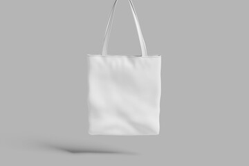 Top View bag Blank with grey background