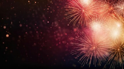 Abstract firework background with free space for text 