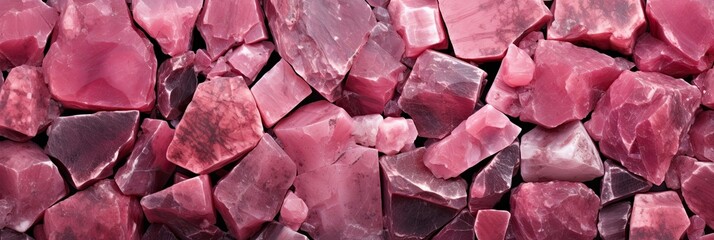 pink stones.