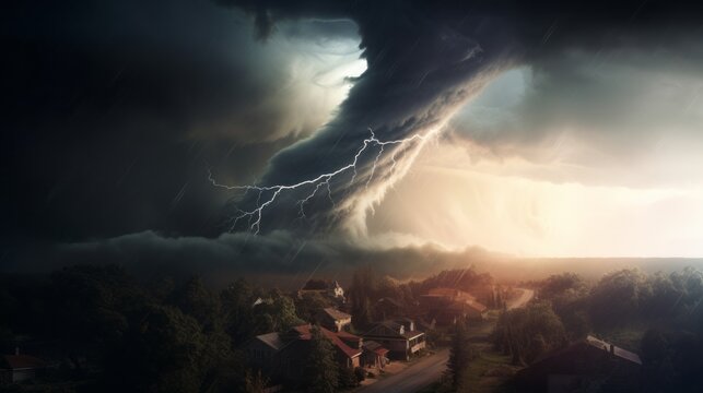 cataclysm menacing tornado. © Yahor Shylau 