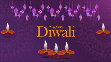 Happy Diwali Festival of light, hand drawn illustration, creative design, Background