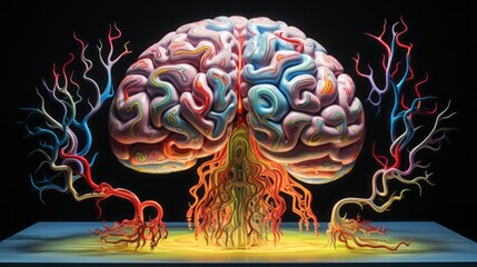 abstract brain.