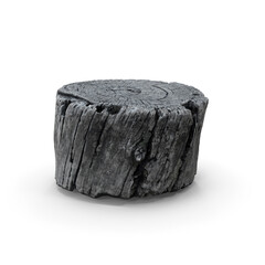 Texture brunt stump wood