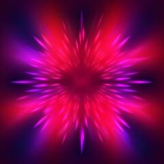 Neon glowing pink and purple gradient abstract background AI Generated art