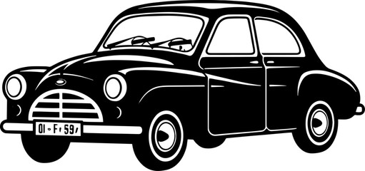 Vintage Car Logo Vector Icon Fast Elegant