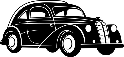 Vintage Car Logo Vector Icon Fast Elegant