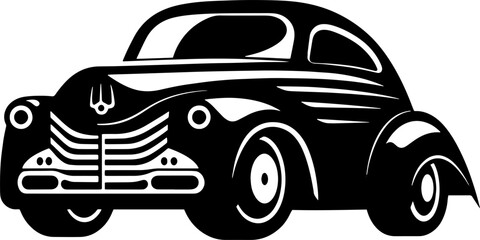 Vintage Car Logo Vector Icon Fast Elegant