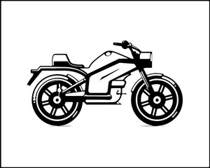 Obraz na płótnie Canvas Motorcycle ATV Vector Scooter Bike Logo Pictogram Icon Sport Motorsport