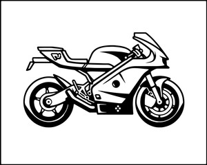 Fototapeta na wymiar Motorcycle ATV Vector Scooter Bike Logo Pictogram Icon Sport Motorsport