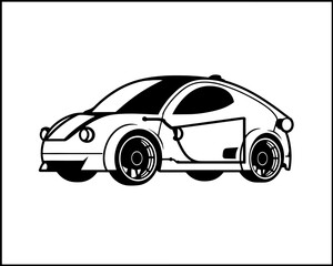 Vintage Car Logo Vector Icon Fast Elegant