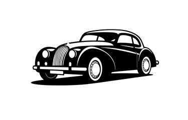 Naklejka premium Vintage Car Logo Vector Icon Fast Elegant