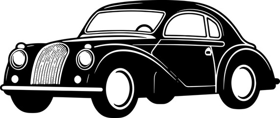 Vintage Car Logo Vector Icon Fast Elegant