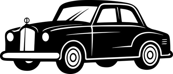 Vintage Car Logo Vector Icon Fast Elegant