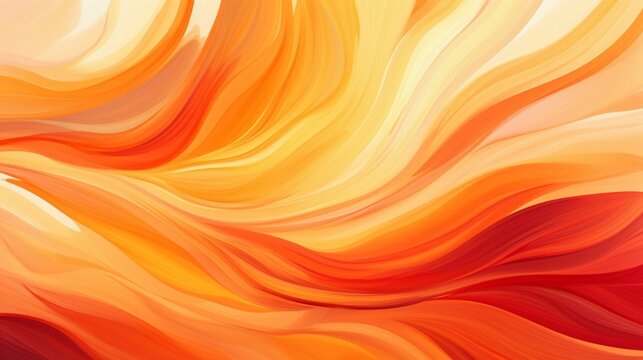 An abstract composition of fiery red and golden orange colors merging seamlessly.