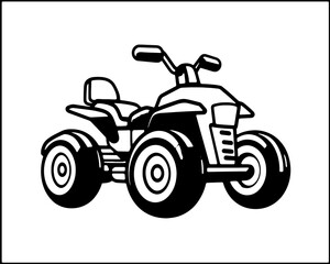Motorcycle quad bike Vector Scooter Bike Logo Pictogram Icon Sport Motorsport