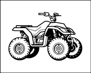 Motorcycle quad bike Vector Scooter Bike Logo Pictogram Icon Sport Motorsport