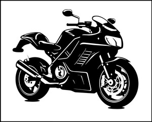 Obraz premium Motorcycle quad bike Vector Scooter Bike Logo Pictogram Icon Sport Motorsport