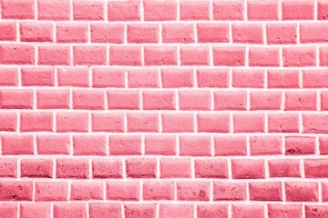 AI generated illustration of a pink brick wall backdrop