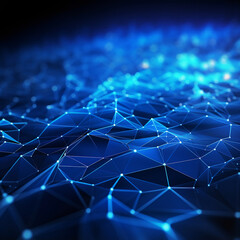 3d Abstract blue technology, business or science background