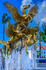 Pegasus Fountain at the Atlantis Resort in Nassau, Bahamas