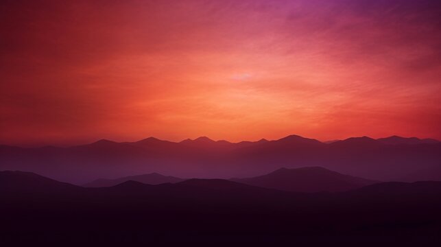 an image with a sunset-inspired gradient from warm orange to deep purple.