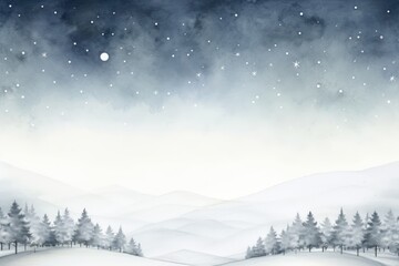 "A Bare Beauty: Minimalist Winter Scenery" Ai generated.