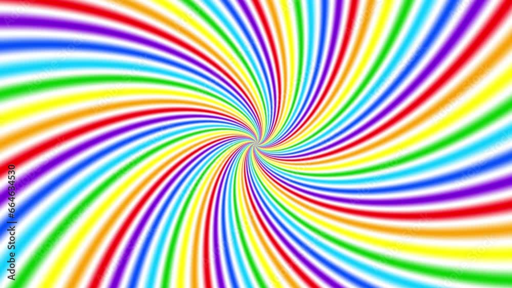 Poster Endless abstract spiral. Seamless looping footage 4k. Abstract loop background