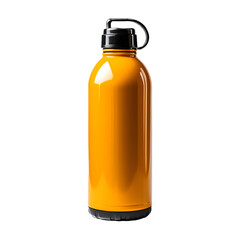 Orange canteen bottle . isolated object, transparent background, png