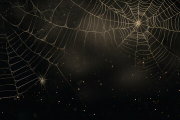 Cobweb mockup background. Horror fear. Generate Ai