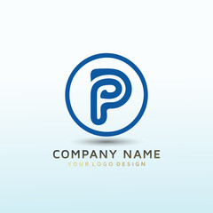 Obraz premium Logo for medium and small businesses letter P